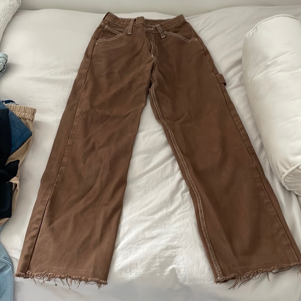 Brown high rise brandy melville  jeans